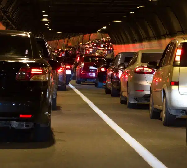 Tunnel air quality monitoring system in Singapore measuring vehicle emissions inside traffic tunnel